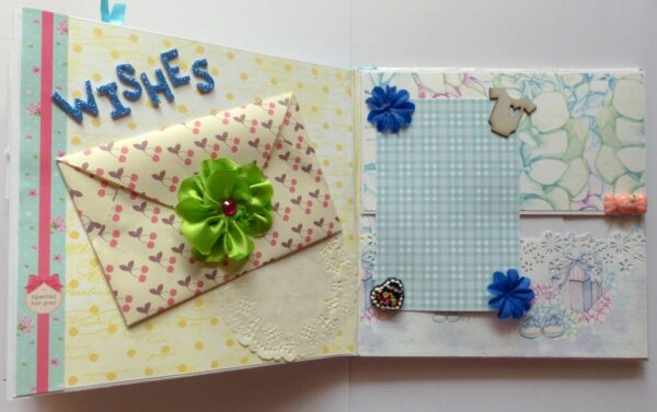 Baby Boy Handmade Scrapbook image Baby Boy Handmade Scrapbook image