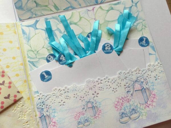 Baby Boy Handmade Scrapbook image Baby Boy Handmade Scrapbook image