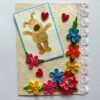 Multicolor Quilled Flowers In Corner Greeting Card image Multicolor Quilled Flowers In Corner Greeting Card image