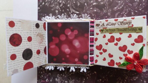 Love and Valentine Themed Mini Scrapbook image Love and Valentine Themed Mini Scrapbook image