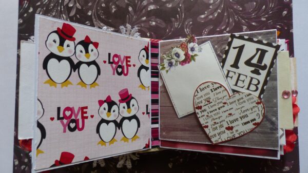 Love and Valentine Themed Mini Scrapbook image Love and Valentine Themed Mini Scrapbook image