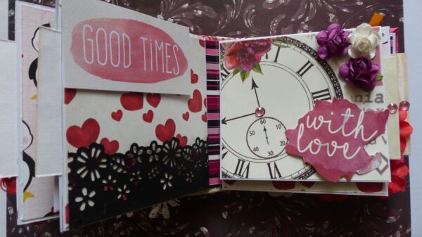 Love and Valentine Themed Mini Scrapbook image Love and Valentine Themed Mini Scrapbook image
