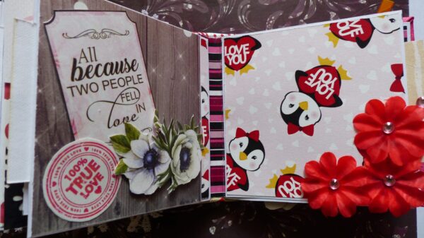 Love and Valentine Themed Mini Scrapbook image Love and Valentine Themed Mini Scrapbook image