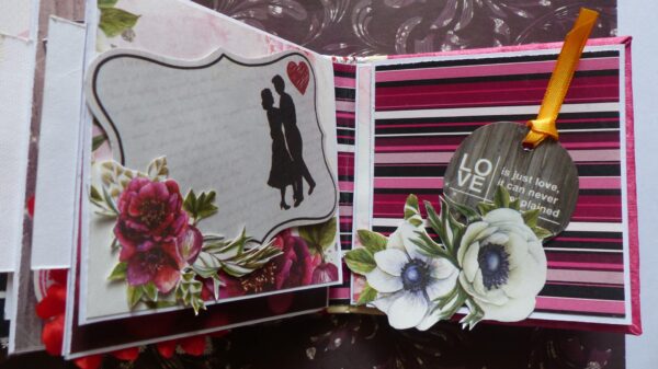 Love and Valentine Themed Mini Scrapbook image Love and Valentine Themed Mini Scrapbook image