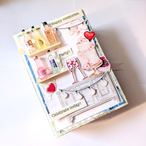 Birthday Mocktails mini scrapbook