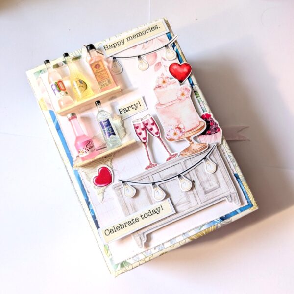 Birthday Mocktails mini scrapbook