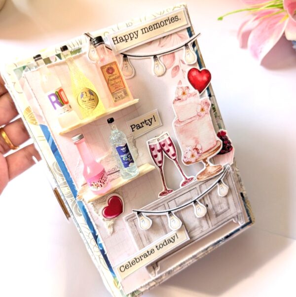 Birthday Mocktails mini scrapbook
