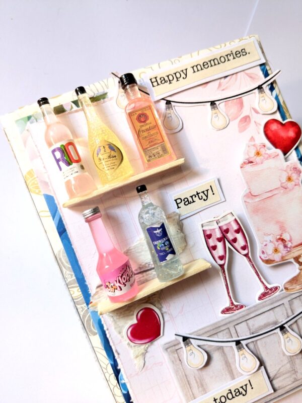 Birthday Mocktails mini scrapbook