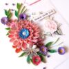 PXL_20241123_094148698 Sparkling Pinks Quilled Flowers Card