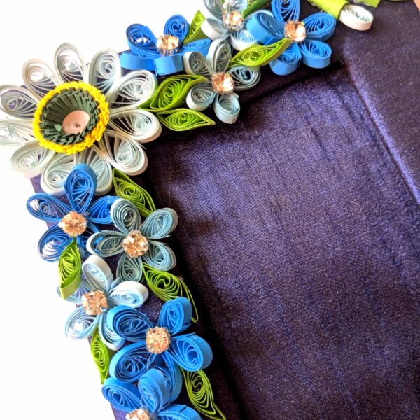 Sparkling Blue Quilled Photo Frame image Sparkling Blue Quilled Photo Frame image