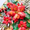 Poinsettias Handmade Christmas New Year Card image Poinsettias Handmade Christmas New Year Card image