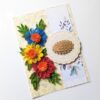 Sparkling Quilled Flowers Birthday Greeting Card -D7 image Sparkling Quilled Flowers Birthday Greeting Card -D7 image