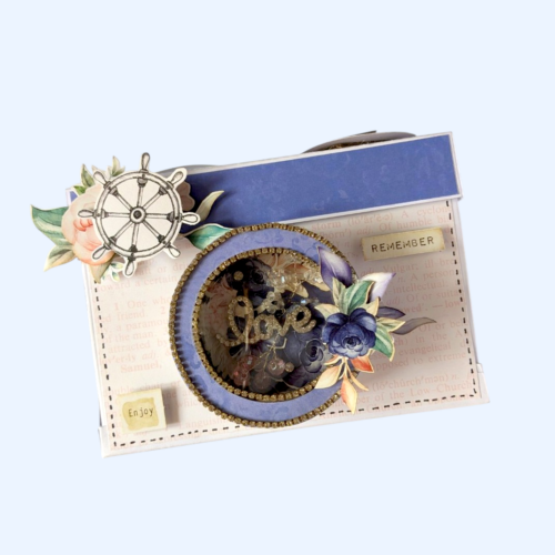 Camera style Love scrapbook