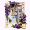 Purple Themed Quilled Photo Frame image Purple Themed Quilled Photo Frame image