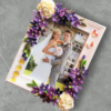 Purple Themed Quilled Photo Frame image Purple Themed Quilled Photo Frame image