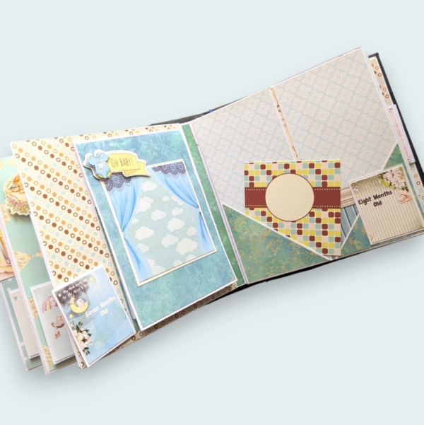 Sparkling Baby Boy Scrapbook image Sparkling Baby Boy Scrapbook image