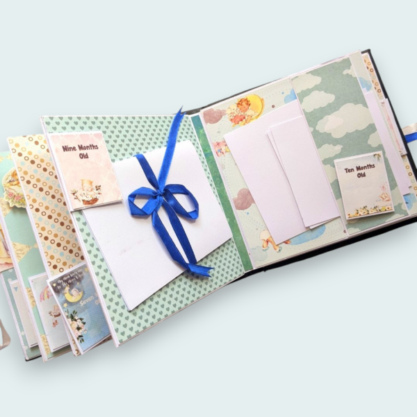 Sparkling Baby Boy Scrapbook image Sparkling Baby Boy Scrapbook image