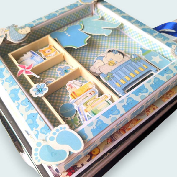 Sparkling Baby Boy Scrapbook image Sparkling Baby Boy Scrapbook image