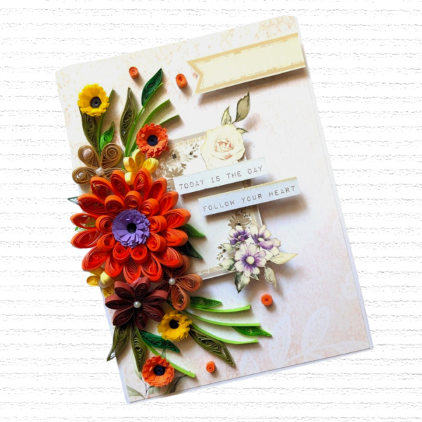 PXL_20250223_053934777-Photoroom-2 Sparkling Orange Quilled Flowers Card