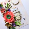 PXL_20250223_054105821 Sparkling Pinks Quilled Flowers Card