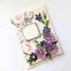 Purple Themed Quilled Flowers Greeting Card image Purple Themed Quilled Flowers Greeting Card image