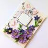 Purple Themed Quilled Flowers Greeting Card image Purple Themed Quilled Flowers Greeting Card image