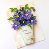 Purple Themed Quilled Flowers Greeting Card image Purple Themed Quilled Flowers Greeting Card image