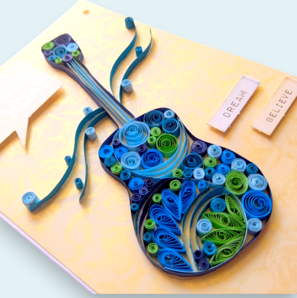 PXL_20250331_094236045-Photoroom-8 Quilled Guitar Handmade Greeting card