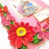 Red Quilled Flowers Mother Greeting Card image Red Quilled Flowers Mother Greeting Card image