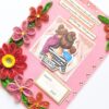 Red Quilled Flowers Mother Greeting Card image Red Quilled Flowers Mother Greeting Card image