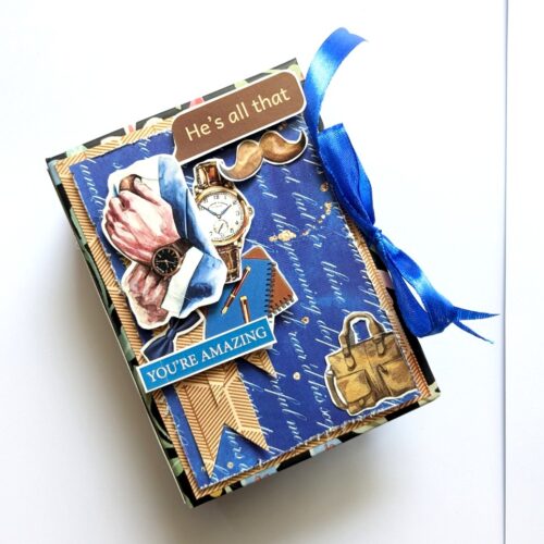 Male Themed Mini Scrapbook