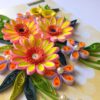 Beautiful Yellow And Pink Flowers Greeting Card
