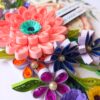 PXL_20250818_094650427 Sparkling Pinks Quilled Flowers Card