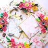 Quilled Floral Garland Big card with Lights