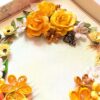 PXL_20251115_071818343 Yellows Quilled Greeting card with Light and Box