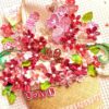 Quilled Valentine Floral Bouquet Greeting Card