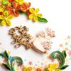 Yellow Orange Quilled Birthday Greeting Card image