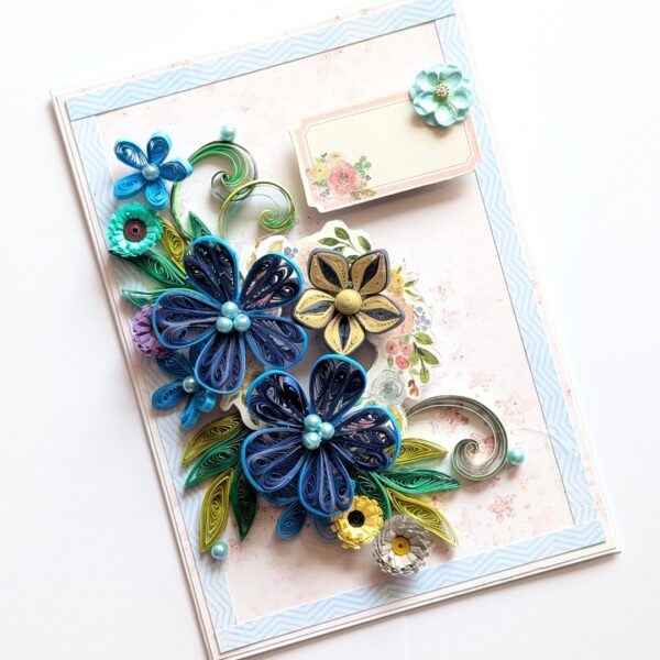 PXL_20260502_093926491 Sparkling Blues Quilled Flowers Card
