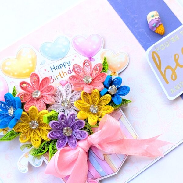 PXL_20260617_130714351 Quilled Flowers In Gift box Greeting Card