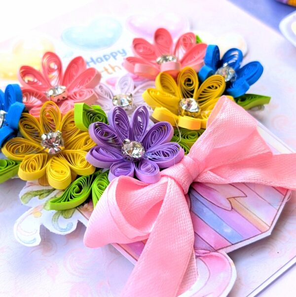 PXL_20260617_130718816 Quilled Flowers In Gift box Greeting Card