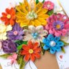 PXL_20260621_125445707 Multicolored Quilled flowers greeting cad