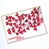 Quilled hearts and Love Birds Greeting card