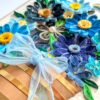 PXL_20260913_095300287 A4 size Blue quilled flowers Greeting Card