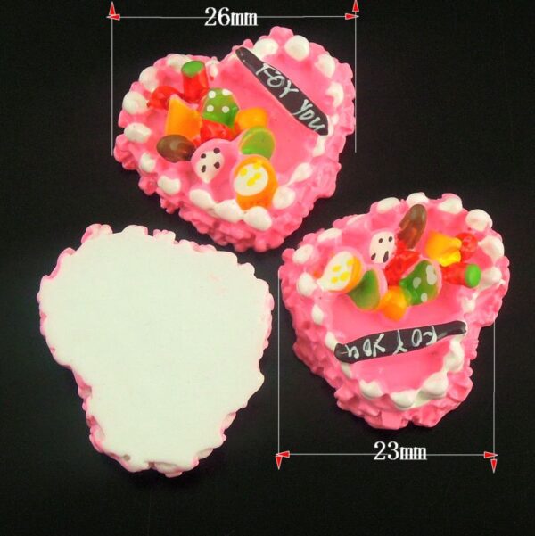 Heart Shaped Cake - Pack of 5 mixed colors image Heart Shaped Cake - Pack of 5 mixed colors image