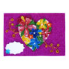 Evergreen Colorful Heart Greeting Card On Sparkling Base image Evergreen Colorful Heart Greeting Card On Sparkling Base image