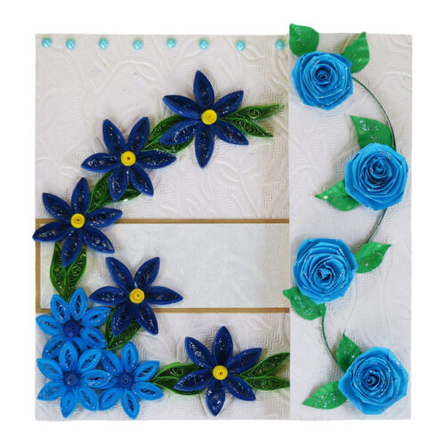 Blue Themed Mini Scrapbook Greeting Card image
