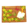 Quilled Flowers on Funky Golden Base Greeting Card image Quilled Flowers on Funky Golden Base Greeting Card image