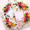 Quilled Floral Garland Big card with Lights