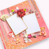 Quilled Valentine Floral Bouquet Greeting Card
