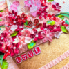 Quilled Valentine Floral Bouquet Greeting Card
